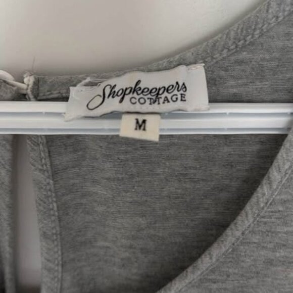 Grey Sleeveless Cozy Pant Romper Size Medium - Picture 2 of 3